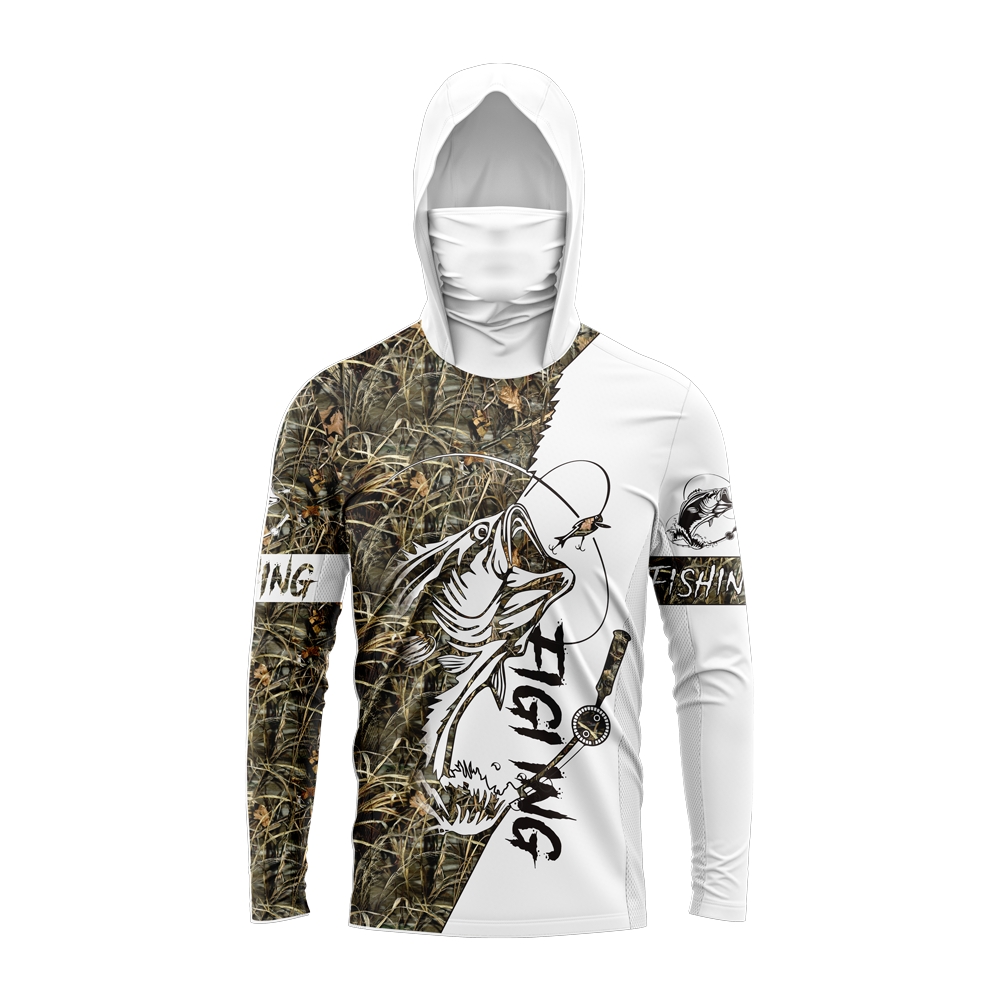 Fishing Shirt Uv Protection - MALFC Men Hood Fishing Shirt long
