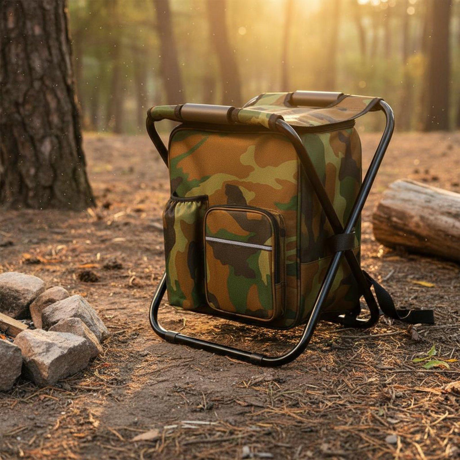 Backpack Chiller Stool Foldabl - đánh giá và giá Fishing Backpack